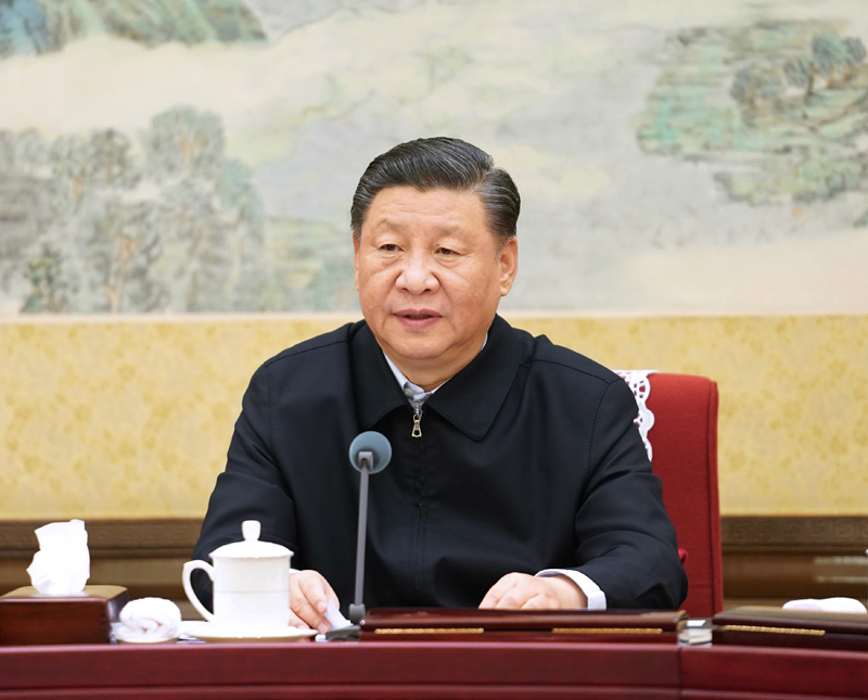 12月26日至27日，中共中央政治局召開“不忘初心、牢記使命”專題民主生活會，中共中央總書記習近平主持會議并發(fā)表重要講話。新華社記者 李學仁 攝