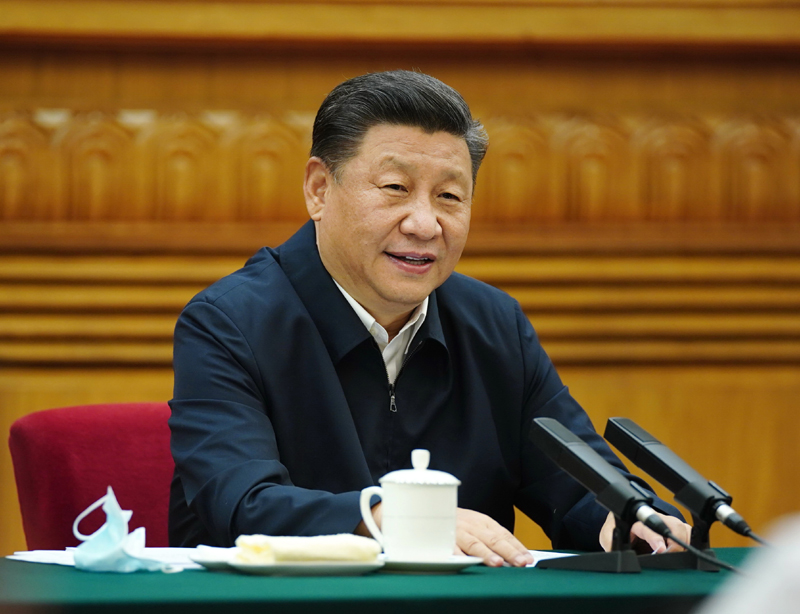 7月21日，中共中央總書記、國家主席、中央軍委主席習近平在京主持召開企業(yè)家座談會并發(fā)表重要講話。新華社記者 鞠鵬 攝